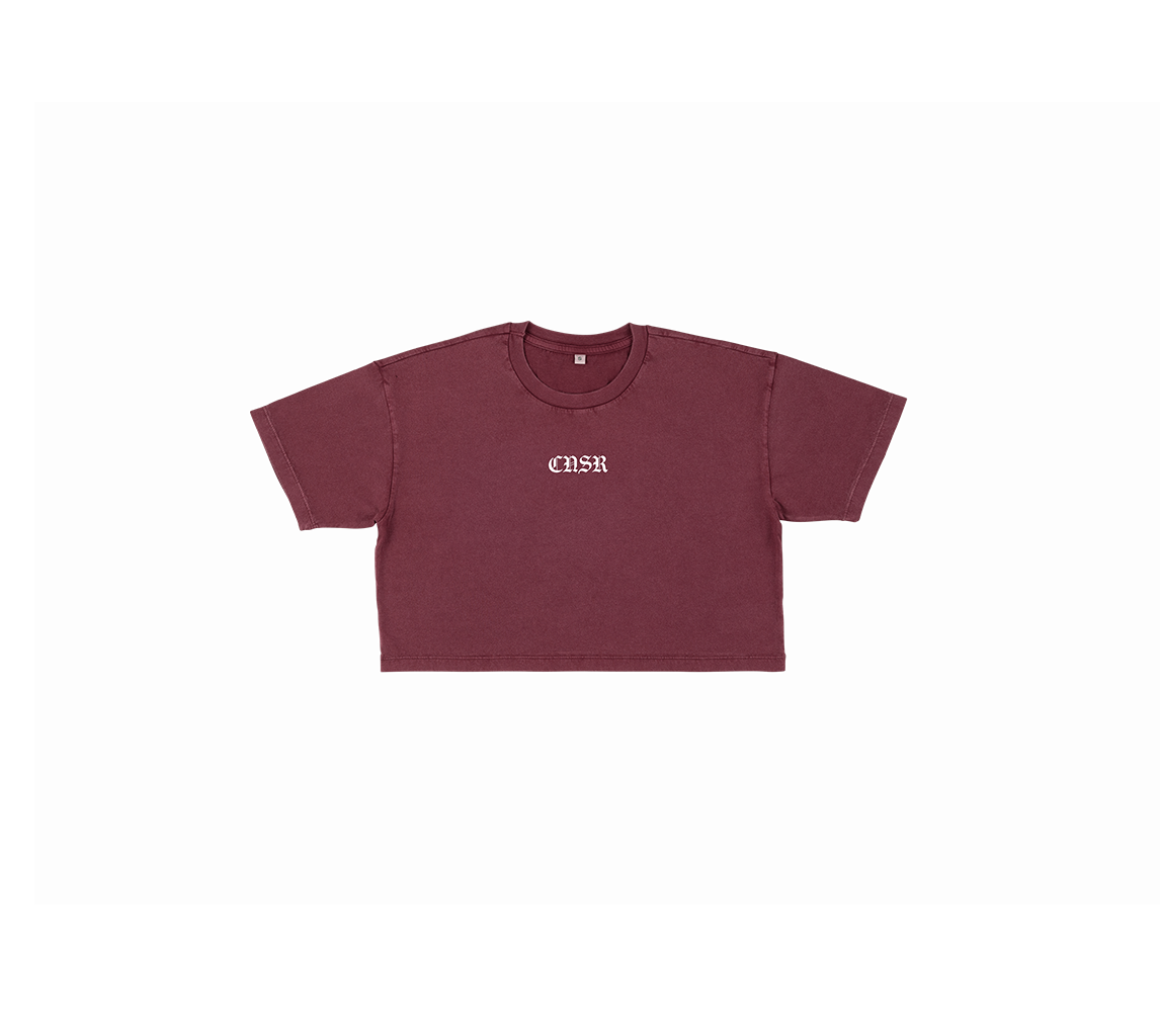 Connoisseur Rider crop in burgundy